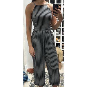 Hollister Black and White Striped Romper